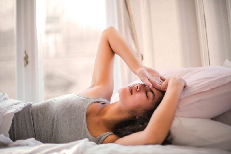 Kvinna som sover